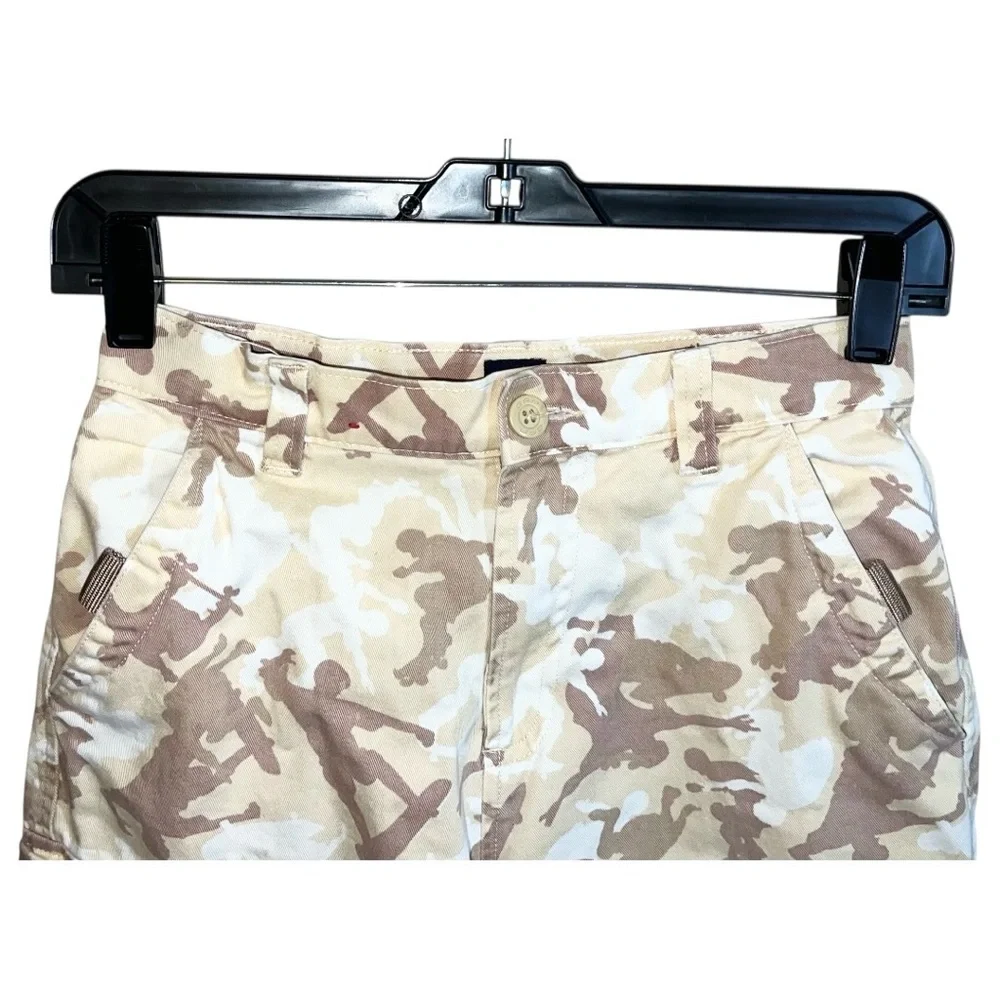 Gap Cargo Shorts Boys Size 10 Tan Yellow White Camo 26x9